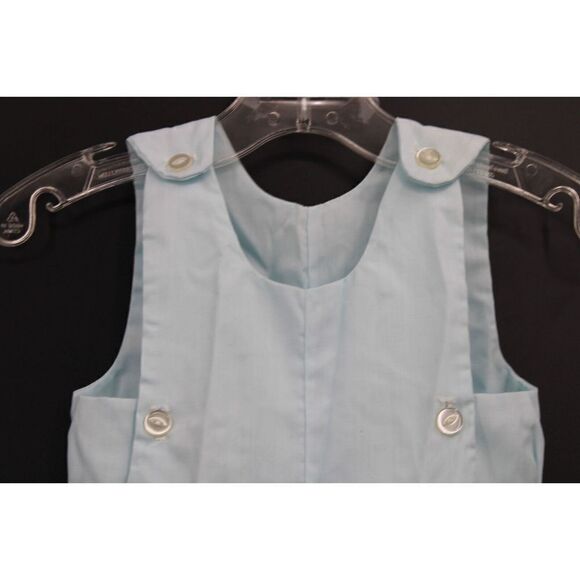 VINTAGE SOMETHING PRETTY CRADLE CLUB BLUE BOUTIQUE SHORTALL NEWBORN OUTFIT EUC - Picture 2 of 5